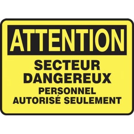 Accuform OSHA CAUTION SAFETY SIGN HAZARDOUS FRMADM636VS FRMADM636VS